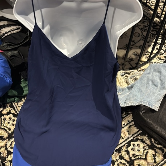 Mexx Dark Blue V Neck Camisole chiffon Top - Picture 4 of 9